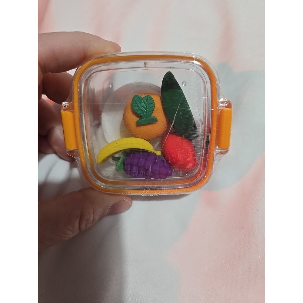 Office Depot Fruit Basket Mini Erasers 5 ct